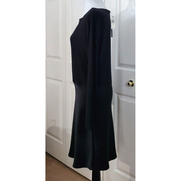 NWT Cynthia Steffe Women's Black Midi Dress Cocktail Fit & Flare MSRP $198 Sz M - Picture 3 of 9